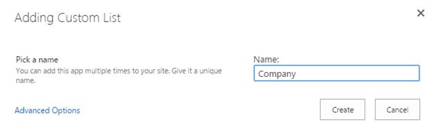 create a Company List